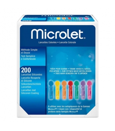 Lancetas Ascensia Microlet  (100 ud colores)