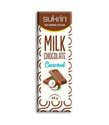 Chocolate Sukrin con Leche y Coco
