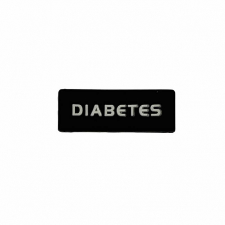 Identificador Diabetes para reloj Negro