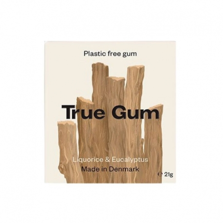 True Gum - Chicles de Regaliz y Eucalipto sin plásticos